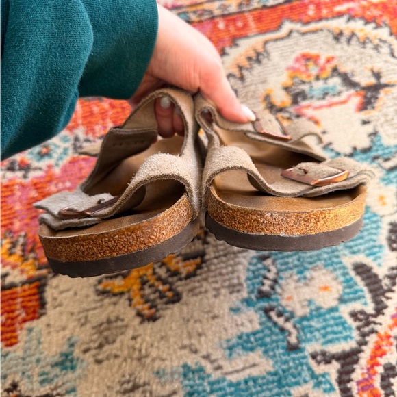 Birkenstock Arizona Suede Soft Footbed Sandal - Picture 6 of 10